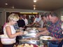 Couples participating in the Saturday Night Buffet dinner. 